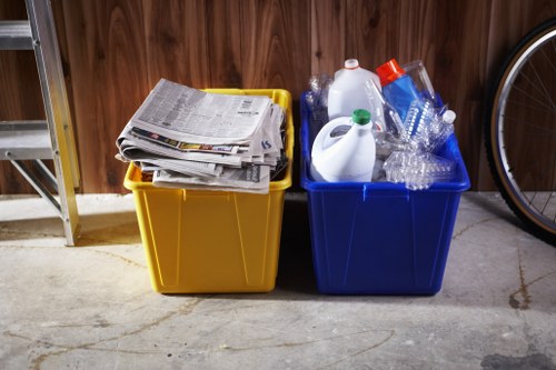 Recycling construction materials during waste clearance in Bromley